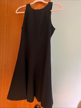 Classic Black Banana Republic Sleeveless A-Line Dress